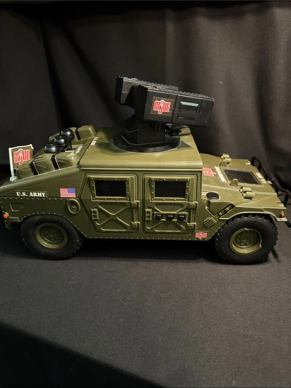Vintage GI Joe 2001 Motorized US Army Motorized Humvee w/Sounds & Movement Toy